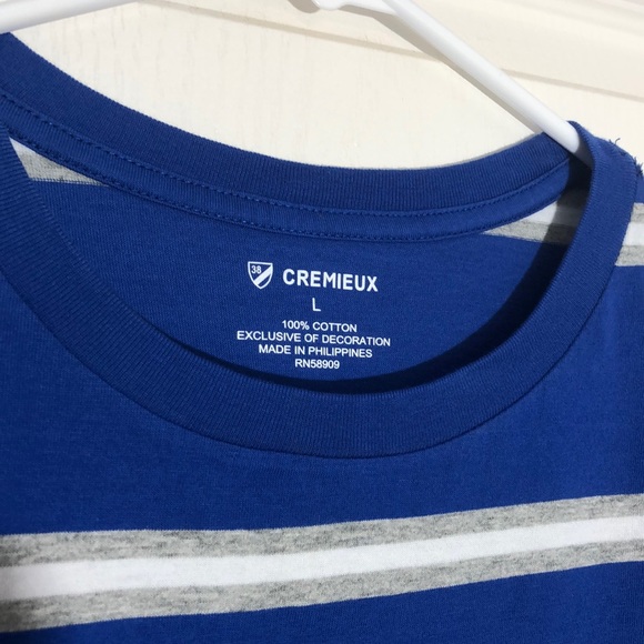Men’s Cremieux Blue Striped T-shirt NEVER WORN - Picture 2 of 2